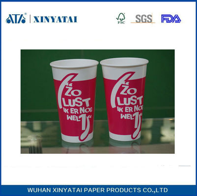 China Biologisch abbaubare Customized Papierbecher 8 Unzen Einweg Kaffeetassen für Kaltes Getränk fournisseur
