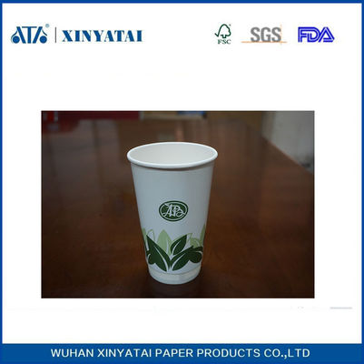 China Umweltfreundliche Recyclingpapierbecher 16 Unzen Doppelwand-Papier-Kaffeetassen für Hot Drink fournisseur