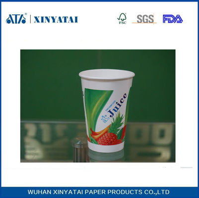 China Recycled Kaltes Getränk Papierbecher Einweg Kaffeetassen mit Bedruckt Custom Logo fournisseur