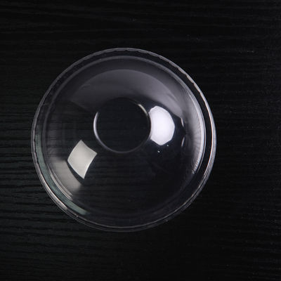 China PET Runde Dome Transparentpapier Cup Deckel mit Mittelloch 90mm Durchmesser fournisseur