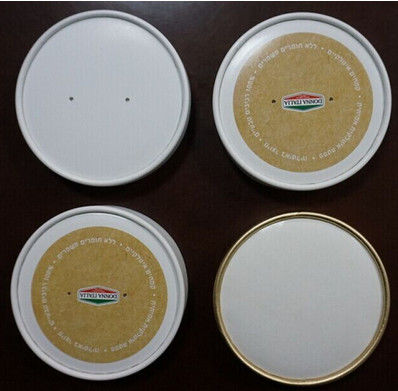 China Dome oder Flachkundenspezifische Kaffeetasse Deckel für Papierbecher, PET / PS / Papier Material fournisseur