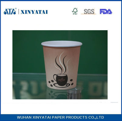 China Einzelwand Einweg Heißes Getränk Papierbecher, Drucken besonders angePapierBecher fournisseur