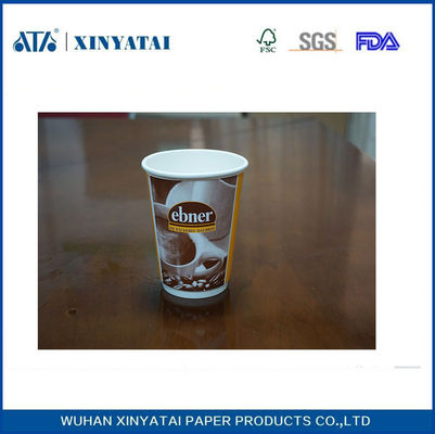 China Logo Printed Insulated Double Wall Disposable Paper Cups for Beverage Use fournisseur