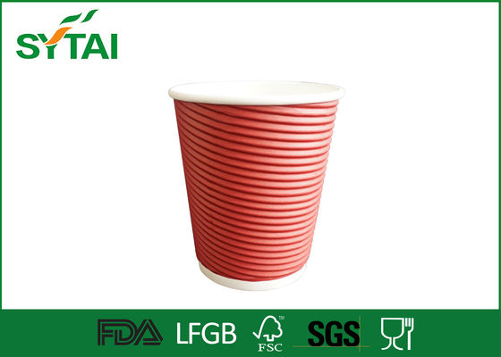 China Papierschalen der Kräuselungs-8oz mit Deckeln/Fluglinien-thermischen Wegwerfschalen für Cappuccino fournisseur