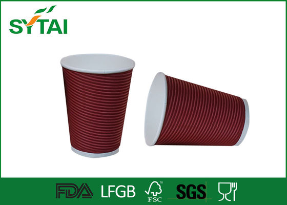 China Bio fertigen Sie Druckkräuselungs-Papierschalen 8 10 12 Unze-Zickzack-heißer Kaffee besonders an fournisseur