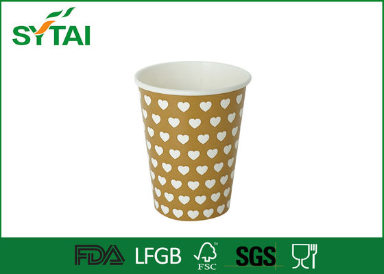 China Kundengebundene einzelne Wand-Papierschalen für Friut-Saft oder Mitnehmerkaffeetassen 9oz 80 ml fournisseur