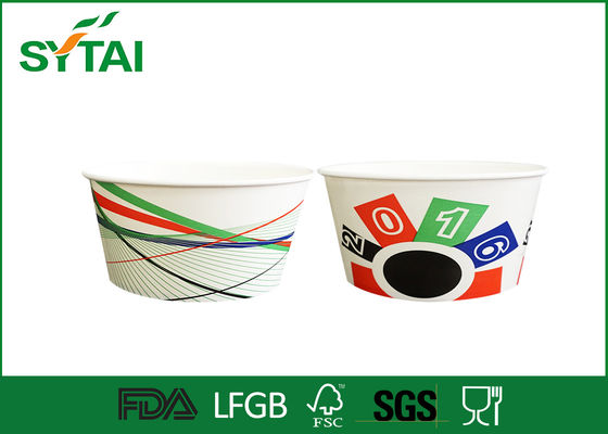 China Kundengebundene Nahrungsmittelgrad-Eiscreme-Papierschalen, Wegwerfpapierschüssel 16oz 520ml fournisseur