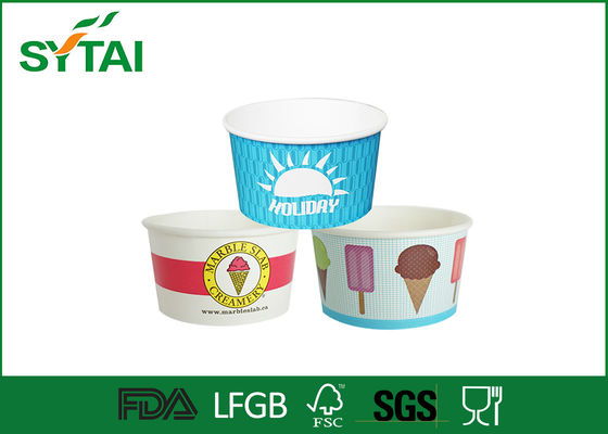 China 10 oz 12 oz 16 oz Pape Einweg Eis Tassen, angepasste recyclebar gefrorenen Joghurt Cup fournisseur