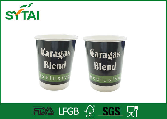 China Sgs-/FDA-/LFGB Logo, das doppel-wandige Papierschalen für heißen Kaffee 12oz 400ML druckt fournisseur