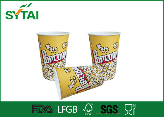 China Umweltfreundlich 32 Unzen Papier Popcorn Eimer / Popcorn Tassen mit Offset oder Flexodruck fournisseur