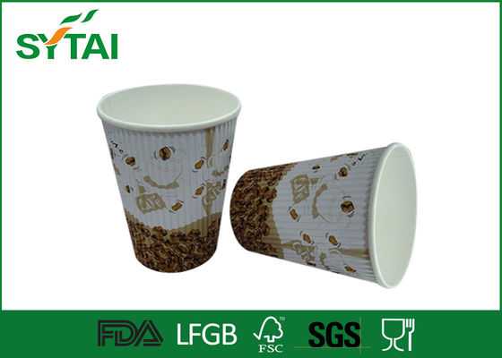 China Kundengebundene Wegwerfkräuselungs-Papierschalen ohne Deckel/Wellpappeschalen für Kaffee fournisseur