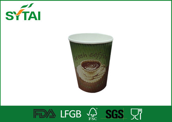 China Isolierkräuselungs-Papierschalen-Logo druckte Wegwerfschalen für Kaffee fournisseur