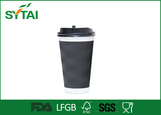 China Kundengebundene Wegwerfkaffeetassen des reizenden Musters und Deckel Eco freundlich fournisseur