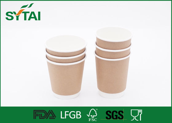 China Kundenspezifisches Logo-doppel-wandige Papierschalen Wegwerf/einfache Kaffeetassen des Wurfs weg fournisseur