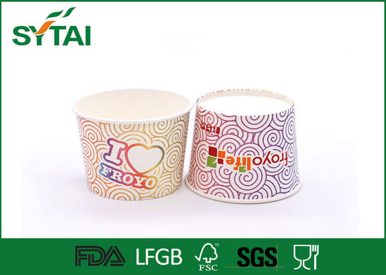 China 20 Unze Schalen der kreativer Entwurfs- vonbunte Papiereiscreme-Schalen-/Jogurt fournisseur