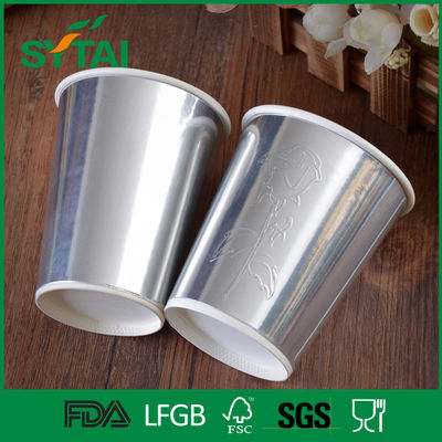 China Kundenspezifische Wegwerfschalen für heiße Getränke, heiße Kaffee-Papierschalen-Gold-/Splitterfarbe fournisseur