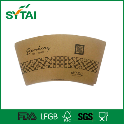 China FDA SGS fertigte den Papierschalen-Fan/Blatt mit Logo gedruckt, orange Farbe besonders an fournisseur