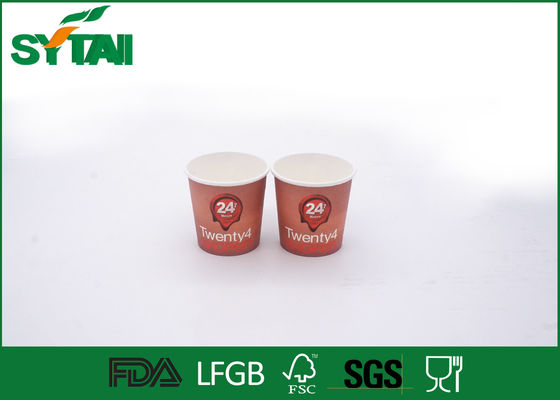 China Logo druckte heißes Getränk-Papierschalen/Wegwerftee-Schalen mit doppeltem PET gestrichenem Papier fournisseur