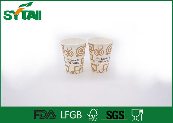 China Doppel-wandige Wegwerfkaffeetassen mit Deckel-/Drucksache-Schalen-Logo Customsized fournisseur