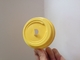 80 mm Durchmesser Kunststoff gelb Einweg-Trinkbecher Deckel für Papierbecher fournisseur