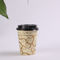 Kleine 7,5 Unzen schwarzen Deckel Einzel Wall Paper Cups, Einweg Kaffeetassen mit Deckel fournisseur