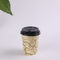 Kleine 7,5 Unzen schwarzen Deckel Einzel Wall Paper Cups, Einweg Kaffeetassen mit Deckel fournisseur