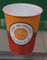 7 Unze mit Nahrungsmittelgrad-Tinten-Flexo Druckentwurfs-einzelnen Wand-Papierschalen für Kaffee und Tee fournisseur
