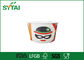 16 Unze-Logo, das Wegwerfeiscreme-Behälter-Papiernahrungsmittelgrad druckt fournisseur