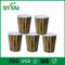 Kompostierbare biologisch abbaubare goldene Kräuselungspapier-Kaffeetassen, die Rose prägen fournisseur