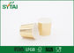 Kleines Gold 4-Unze-einzelnes doppel-wandiges Papierschalen PET überzogenes biologisch abbaubares fournisseur