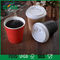 Kreative Prägungslogo-Kräuselungs-Papierschalen, die heißen besonders angefertigten Wegwerfkaffeetassen entwerfen fournisseur