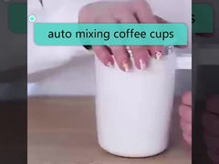 Auto mixing ccoffee cups