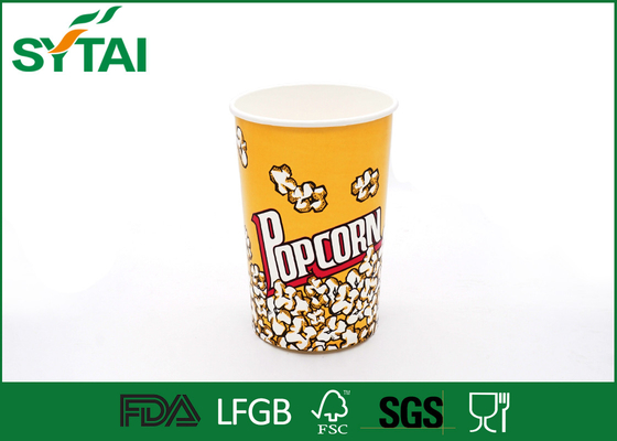 China 24-170oz Disposible Recyclingpapier-Popcorn-Eimer mit kundengebundenem Drucken fournisseur