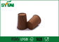Kraftpapier-Farbe isolierte Drucksache-Kaffeetassen mit Deckeln, Flexo/Offsetdruck fournisseur